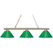 Sharp Shooter Polished Brass Island Billiard Pendant | theLightShop