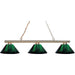 Sharp Shooter Polished Brass Island Billiard Pendant | theLightShop