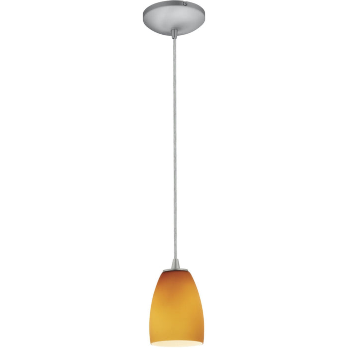 Sherry Brushed Steel Pendant - Pendants