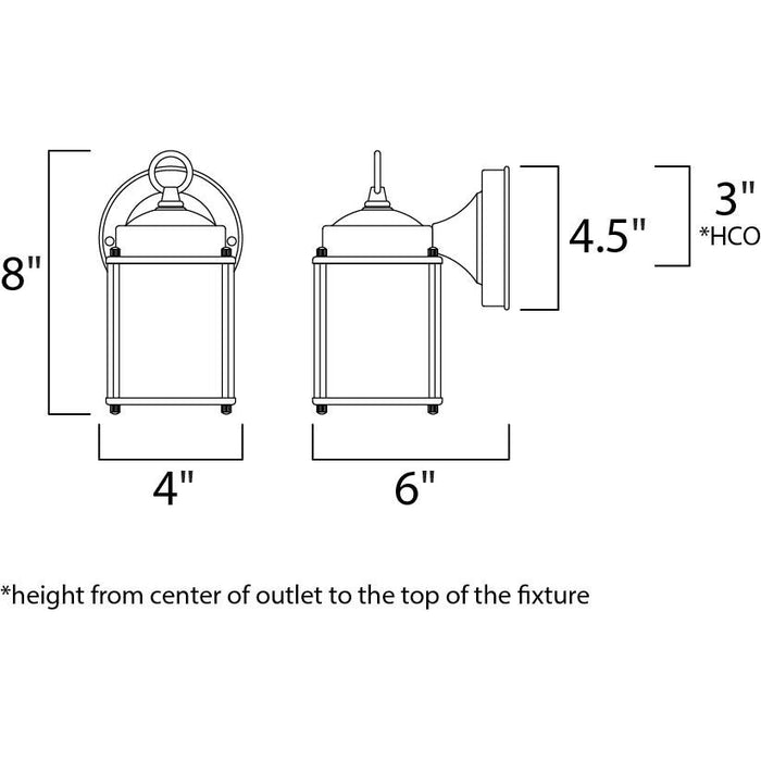 Side Door Oil Rubbed Bronze Outdoor Wall Mount - Outdoor Wall Mount