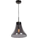 Simplicite Black Chrome Pendant - Pendants