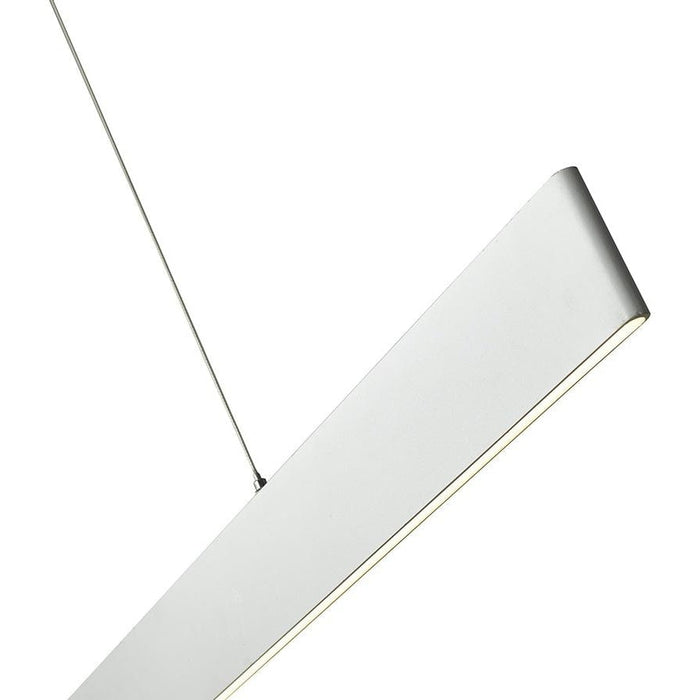 Slim Brushed Aluminum 1 Light LED Pendant - Pendants