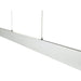 Slim Brushed Aluminum 4 Light LED Pendant - Pendants