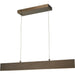 Slim Brushed Bronze 1 Light LED Pendant - Pendants