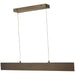 Slim Brushed Bronze 1 Light LED Pendant - Pendants