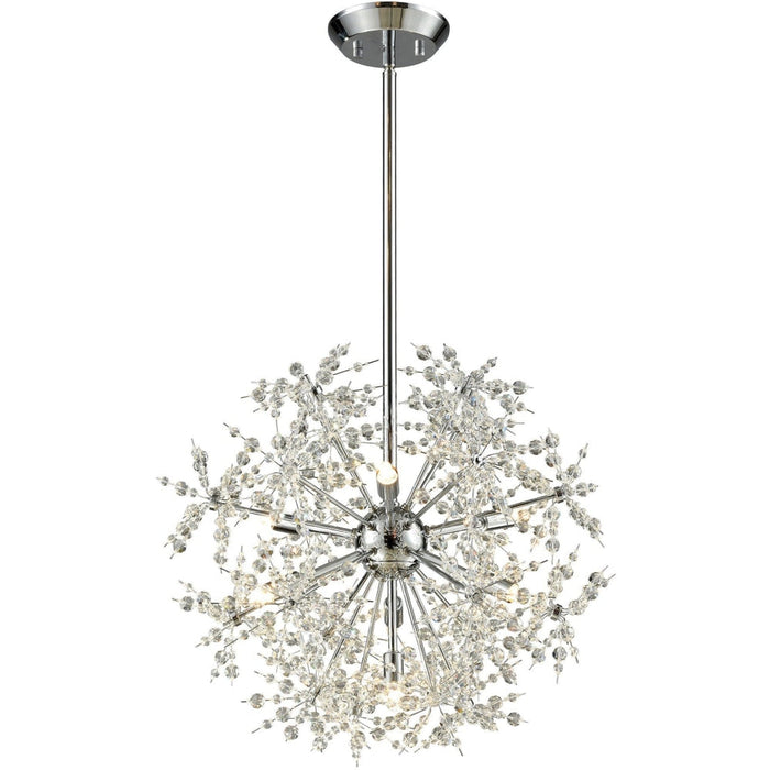 Snowburst Polished Chrome Chandelier - Chandeliers