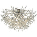 Snowburst Polished Chrome Semi Flush Mount - Semi-Flushmounts