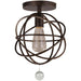 Solaris 1 Light English Bronze Ceiling Mount - Ceiling Mount