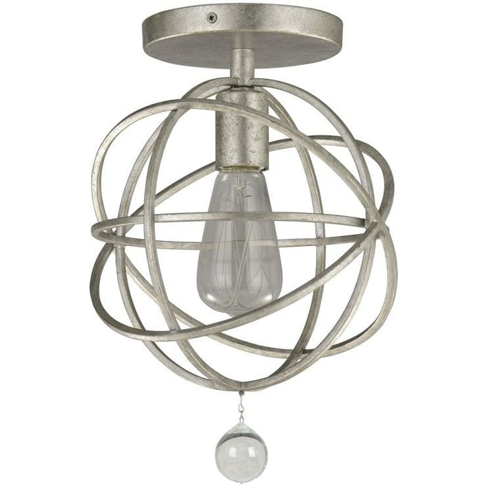 Solaris 1 Light Olde Silver Ceiling Mount - Ceiling Mount