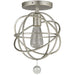 Solaris 1 Light Olde Silver Ceiling Mount - Ceiling Mount