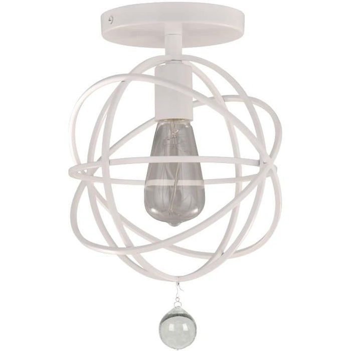 Solaris 1 Light Wet White Ceiling Mount - Ceiling Mount