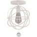 Solaris 1 Light Wet White Ceiling Mount - Ceiling Mount