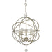 Solaris 5 Light Olde Olde Silver Mini Chandelier - Chandeliers