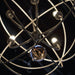 Solaris 6 Light Olde Silver Sphere Chandelier - Chandeliers