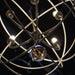 Solaris 6 Light Olde Silver Sphere Chandelier - Chandeliers