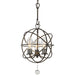 Solaris Outdoor 3 Light English Bronze Sphere Chandelier - Outdoor Pendant