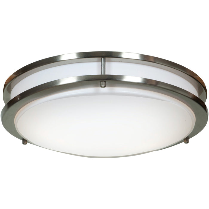 Solero Brushed Steel LED FlushMount - Flushmounts