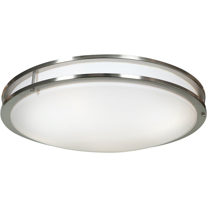 Solero Brushed Steel LED FlushMount - Flushmounts