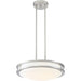 Solero Brushed Steel LED FlushMount - Flushmounts