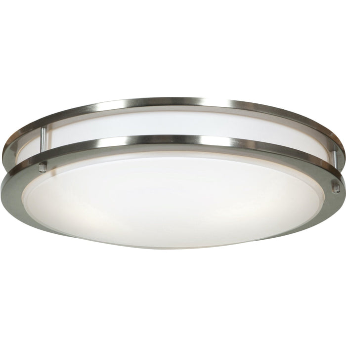 Solero Brushed Steel LED FlushMount - Flushmounts
