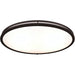 Solero Oval Bronze LED FlushMount - Flushmounts