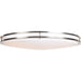 Solero Oval Brushed Steel LED FlushMount - Flushmounts