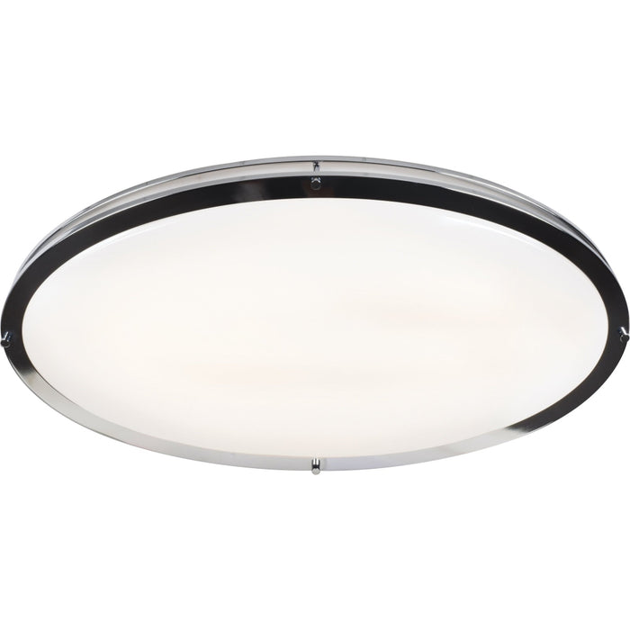 Solero Oval Chrome LED FlushMount - Flushmounts