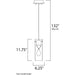 Solitaire Polished Chrome LED Single Pendant - Pendants