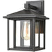 Solitude Matte Black Outdoor Outdoor Post Mount - Outdoor Post Mount