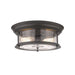 Sonna Bronze 2 Light Flushmount 727F13-BRZ | theLightShop