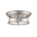 Sonna Brushed Nickel 2 Light Flushmount 727F13-BN | theLightShop