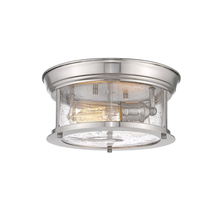 Sonna Brushed Nickel 2 Light Flushmount | theLightShop