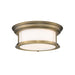 Sonna Heritage Brass 2 Light Flushmount 2011F13-HBR | theLightShop
