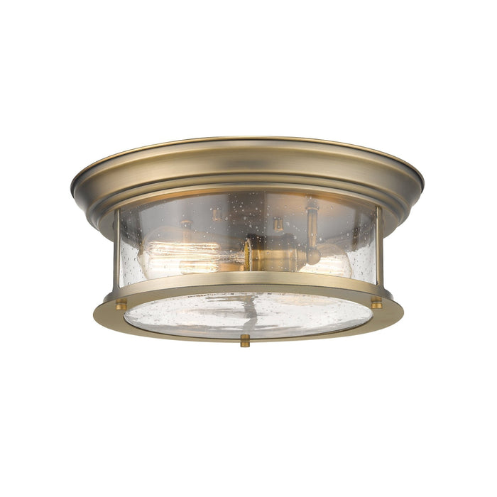 Sonna Heritage Brass 2 Light Flushmount 727F13-HBR | theLightShop