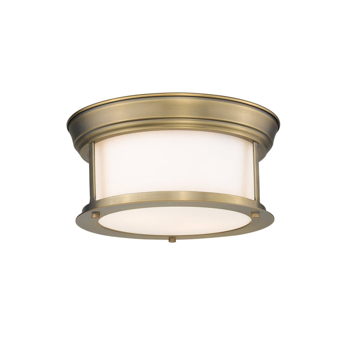 Sonna Heritage Brass 2 Light Flushmount | theLightShop