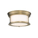 Sonna Heritage Brass 2 Light Flushmount | theLightShop