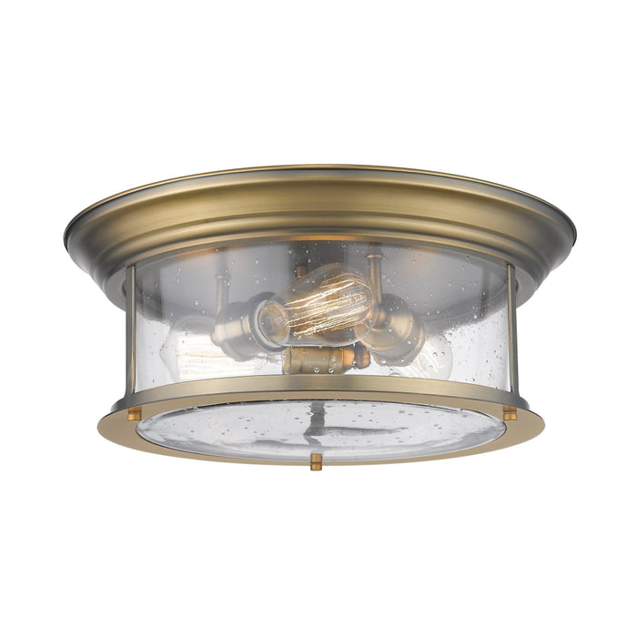 Sonna Heritage Brass 3 Light Flushmount 727F16-HBR | theLightShop
