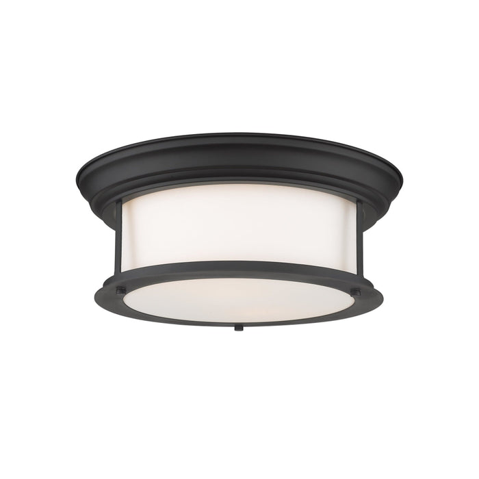 Sonna Matte Black 2 Light Flushmount 2011F13-MB | theLightShop
