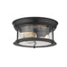 Sonna Matte Black 2 Light Flushmount 727F10-MB | theLightShop
