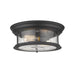 Sonna Matte Black 2 Light Flushmount 727F13-MB | theLightShop