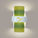 South Beach White Gloss and Lime Wall Sconce - Wall Sconce