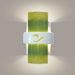 South Beach White Gloss and Lime Wall Sconce - Wall Sconce