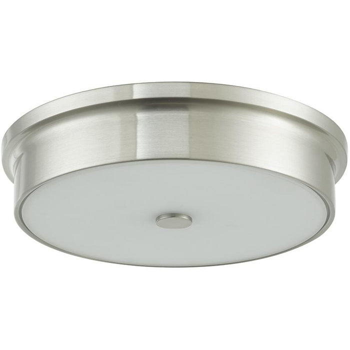 Spark Brushed Nickel 1 Light LED Flushmount - Flushmounts