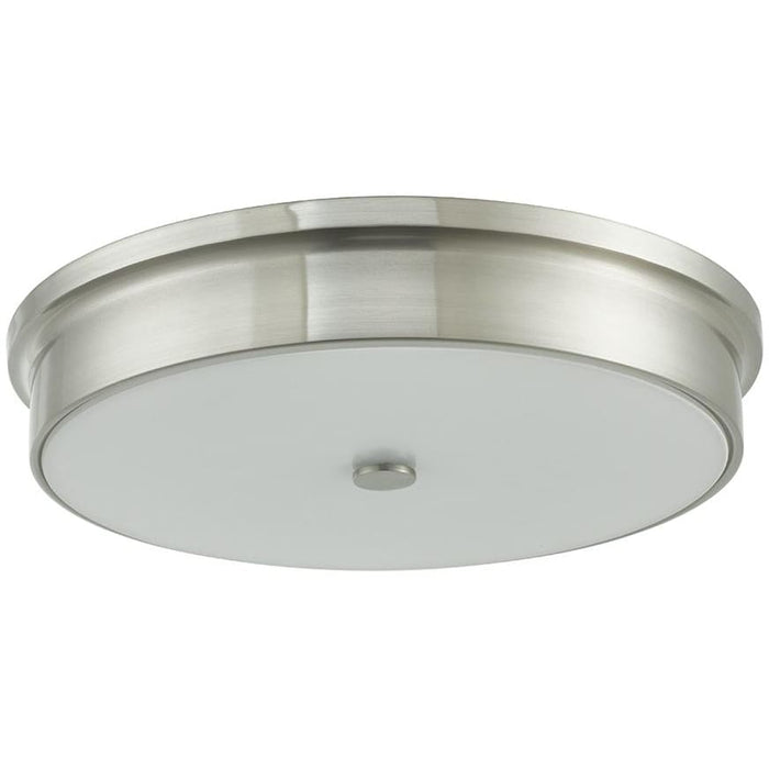 Spark Brushed Nickel 1 Light LED Flushmount - Flushmounts