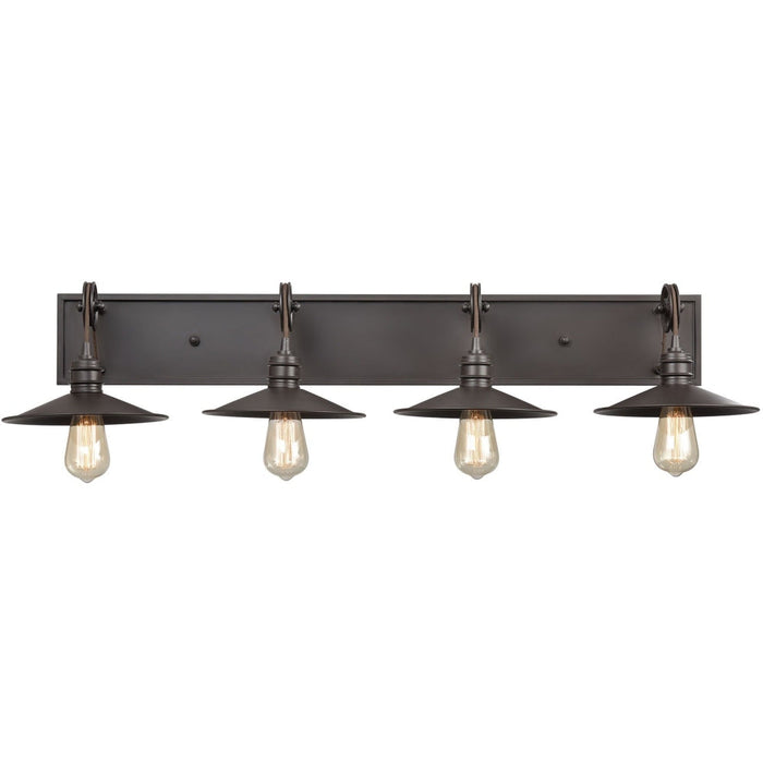 Spindle Wheel Oil Rubbed Bronze Vanity Light - Bath & Vanity