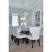 Spiral Polished Chrome Linear Pendant - Pendants