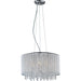 Spiral Polished Chrome Single Pendant - Pendants