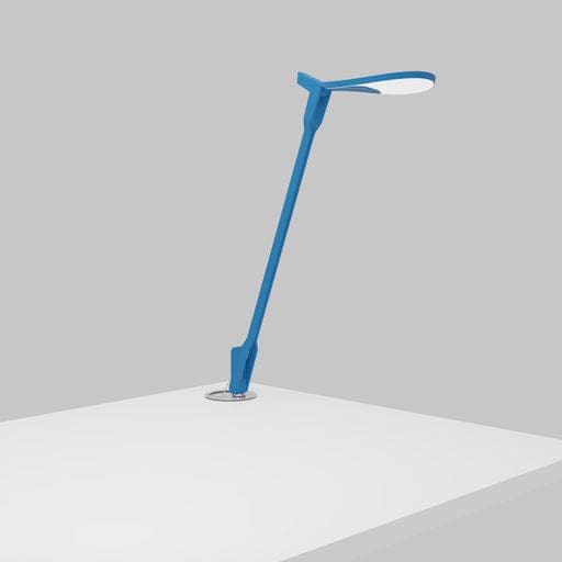 Splitty Desk Lamp with grommet mount Matte Pacific Blue - Desk Lamps