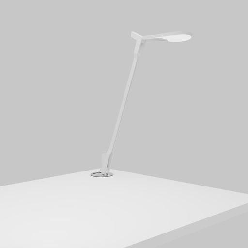 Splitty Desk Lamp with grommet mount Matte White - Desk Lamps