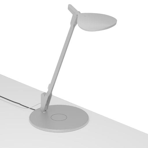 Splitty Desk Lamp with wireless charging Qi base Silver - Desk Lamps